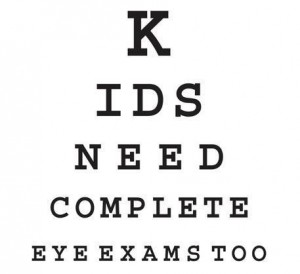 Eye chart - kids exams